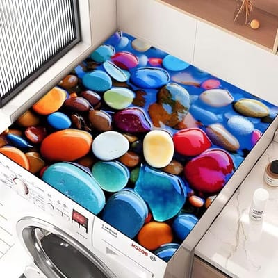 Wasmachine Topmat - Drogerhoes Beschermer - Apparaten Beschermen - Snel Absorberend - 60 x 60 cm - Veelkleurig