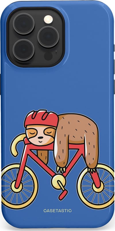Casetastic hoesje geschikt voor Apple iPhone 15 Pro Max - MagSafe - Dubbellaagse bescherming - Lui op reis - Fashion Case - Lavendel
