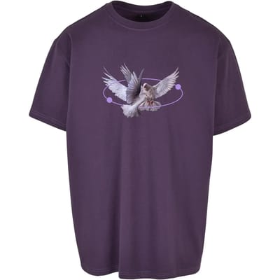 Mister Tee - Vive la Liberte Oversize Heren T-shirt - S - Paars