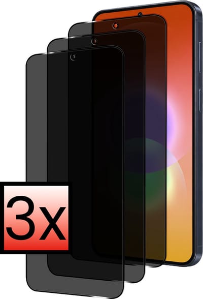 Screenprotector - 3 Stuks - Geschikt voor Samsung Galaxy A27 - Privacy Filter - Beschermglas - Gehard Glas - Tempered Glass - Screen Protector - Anti Spy - Full Display Cover