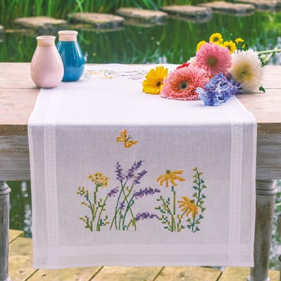 Vervaco - Loper kit - Lavendel - PN-0202034 - Borduren - Borduurpakket - Borduurpakket volwassenen - Borduurpakket kind