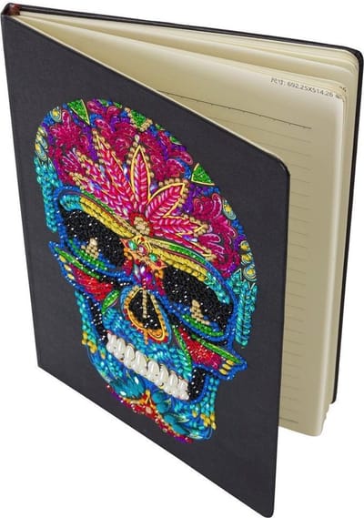 Daimond painting,  Crystal Art Notebook - Skull