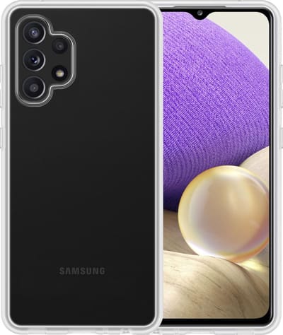 Hoesje - Geschikt voor Samsung Galaxy A32 4G - Sterk & Shockproof - Hoes Cover - Siliconen Case - Telefoonhoesjes - Transparant