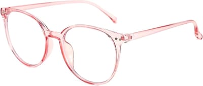 computerbril.shop® Lightweight Computerbril - Zonder Sterkte - Roze Transparant Montuur - Blauw Licht Filter Bril - Blue Light Glasses - Beeldschermbril - Anti blauw licht - Unisex - Game bril - Bril tegen vermoeide ogen - Bril computer/tv schermen