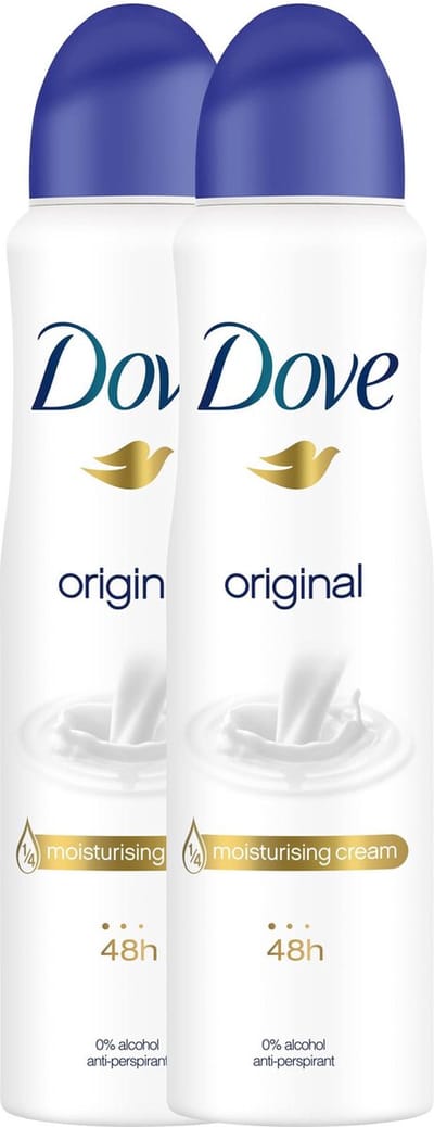 Dove Original Women Deodorant - 2 x 150 ml - Voordeelverpakking