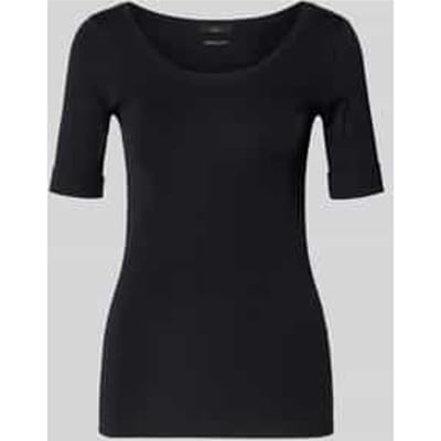 T-shirt met mouwomslag en ronde hals