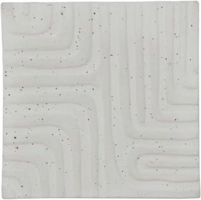 House Doctor Wanddecoratie Maybe off-white aardewerk 15x15x1,5cm