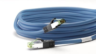 LogiLink CQ8056S RJ45 Netwerkkabel, patchkabel CAT 8.1 S/FTP 2.00 m Blauw Halogeenvrij 1 stuk(s)