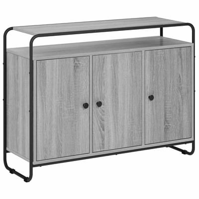 vidaXL - Dressoir - Grijs - Sonoma - 102 - x - 35 - x - 75 - cm - Bewerkt - hout