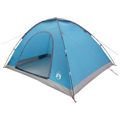 vidaXL - Kamperen - tent - 6-persoons - Blauw - 185T - Polyester - met - PU-coating