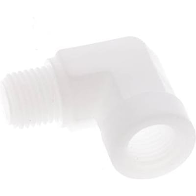 90° L-Koppeling G1/4" Buitendraad X Binnendraad Polypropyleen (PP) 10bar FDA