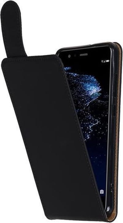 BestCases.nl Huawei P10 Effen Classic TPU flip hoesje Zwart