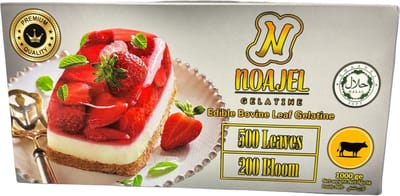 Noajel Halal Runder Bladgelatine Goud 200 Bloom 1kg 500st