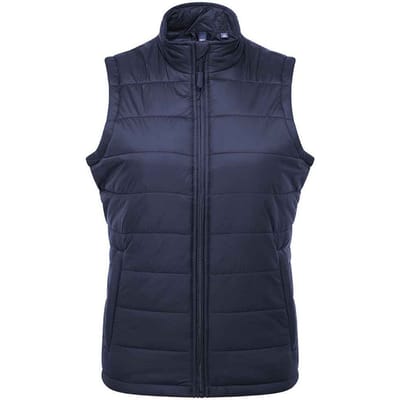 Premier Dames/Dames Recyclight Gewatteerd Gilet (Marine)