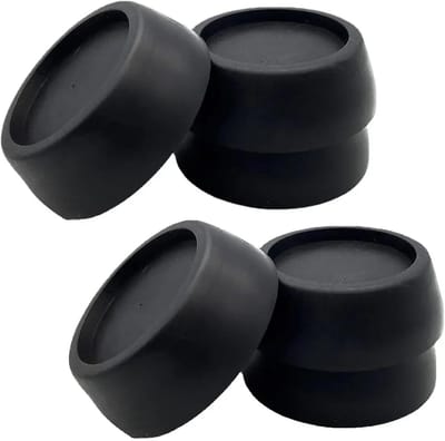 Wasmachine Voetjes - Anti-trilling pads - Apparaten Stabiliseren - Schokabsorberend Rubber - 4 stuks - Zwart