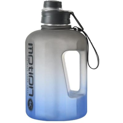 2,2L Grote Capaciteit Sport Waterfles Buiten Fitness Waterketel Kleurverloop Plastic Waterbeker Studenten Draagbaar Grote Ton Ton Vat 2460ml gray