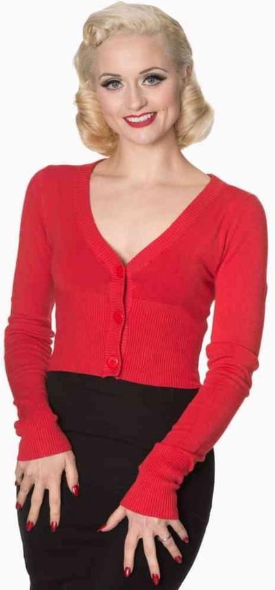 Dancing Days - LETS GO DANCING Cardigan - S - Rood