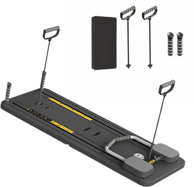 Pilates Board - Pilates Reformer - Pilates Set - Pilates Board Reformer - Pilates Board Set - Zwart - Inklapbaar - Sport - Pilates Boord Set