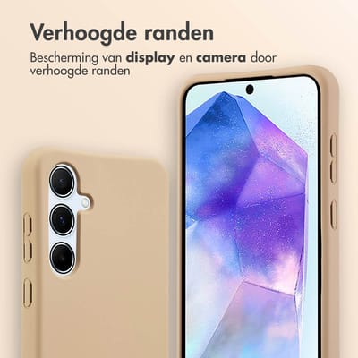 imoshion Hoesje - Geschikt voor Samsung Galaxy A55 (5G) - Color Backcover met afneembaar koord - Nude