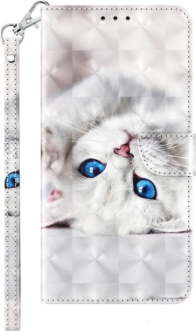 Cityhoesje-iPhone X / XS – Bookcase – Print 3D katten – incl. Pasjeshouder