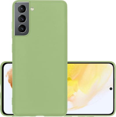Hoesje - Geschikt voor Samsung Galaxy S21 - Sterk & Shockproof - Hoes Cover - Siliconen Case - Groen
