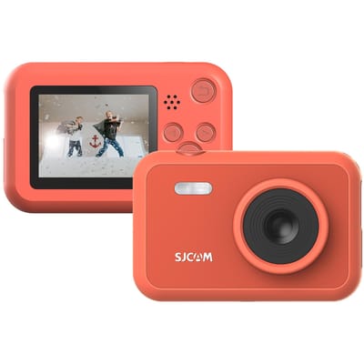 SJCAM FunCam 1080P appareil photo numérique haute résolution pour enfants Mini caméra vidéo Portable avec 12 mégapixels rouge