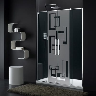 Privacy Raamfolie - ABSTRACTE KUNST - Zelfklevende raamfolie voor ramen en douchedeuren - 120x45cm