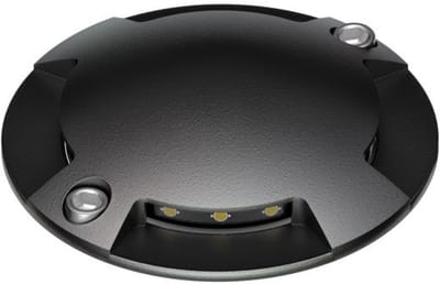 LED grondspot – 1 Watt – 3000K – IP67 – Zwart - 4 kanten
