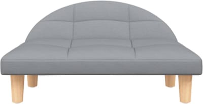 Hondenmand 70x52x30 cm stof lichtgrijs