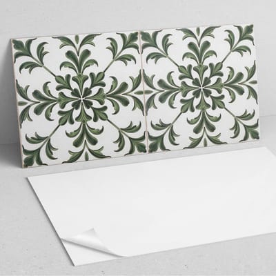 Coloray Wandpanelen Zelfklevend - Plantenmotief op de tegel PVC Wandpaneel - 100 cm x 50 cm - Groente Wandbekleding Zelfklevend - 1 stuk - Texturen Wandpanelen Zelfklevend - Wandbord Keuken - Wandpaneel Badkamer