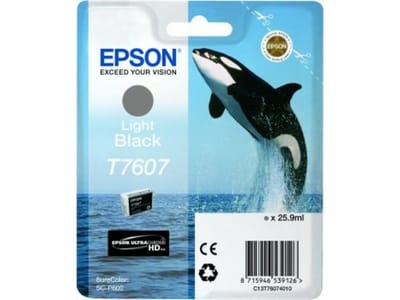 EPSON Cartouche d'encre T7607 Noir clair - Orque (C13T76074010)