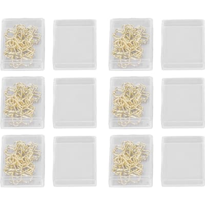 100 stuks Goudkleurige Paperclips Vorm van Bloem Paperclips Galvaniseren Schattige Speciale Leuke Paperclips voor white