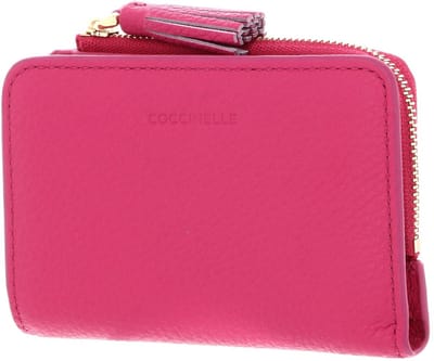 COCCINELLE Leren Portemonnee Tassel Wallet New Fucsia Paars