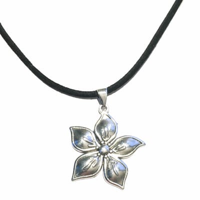 Ketting-Floor-Bloem-Metaal-45 cm- Charme Bijoux