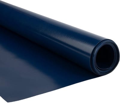 Afdekzeilwinkel - Pvc zeildoek - 650gr Kobaltblauw 5013 Glans - per meter of rol