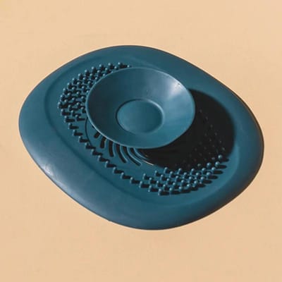 Bouchon d'évier de cuisine, filtre de douche, bouchon de vidange, filtre d'évier, égouttoir de sol, attrape-cheveux, accessoire de salle de bains 1pc black