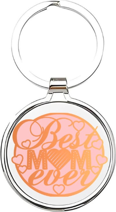 Akyol - Best mom ever Sleutelhanger - mama - Moeders - Moeder sleutelhanger - mama sleutelhanger - Sleutelhanger mam - Familie sleutelhanger - moederdag cadeautje - Mama cadeau - mom - stiefmoeder - schoonmoeder - mothersday - 4 x 7,5 CM