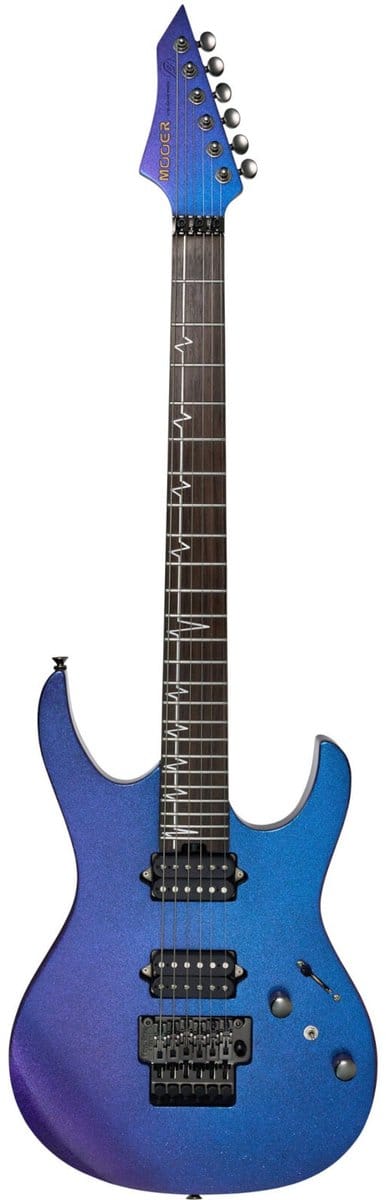 Mooer MMT100 FR Aurora Purple elektrische gitaar met gigbag