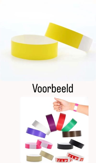 Akyol - Festival bandje - 100 stuks - bandje - polsbandje - evenementenbandjes - festivalbandjes - papieren bandje - bandjes voor toegang