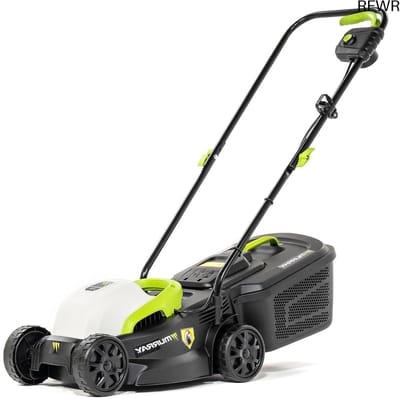 RFWR® Kleine Elektrische Grasmaaier 2-in-1 met 1200W Motor en 27L Grasopvangbak voor tot 300 m²