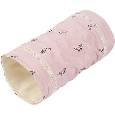 Hamstertunnel Bed Warm Zacht Schuilplaats Kleine Huisdier Tunnel Buis Nest voor Cavia Hagedis Lente Herfst roze