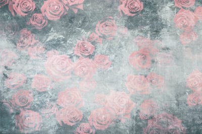 Fotobehang - Roses Abstract I 375x250cm - Vliesbehang