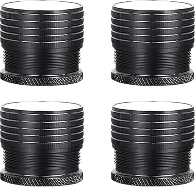 Verstelbare Bedverhogers - Meubelpoten Verhogers - Meer Opbergruimte - Aluminiumlegering - 4 Stuks - Zwart