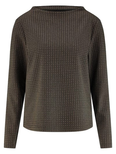 Shirt boothals Van Peter Hahn zwart