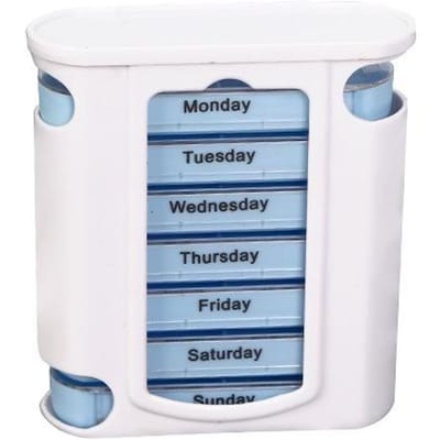 1 stuks 28 roosters pillendoos Container Organizer Medicijn Wekelijkse Opslag Pil 7 Dagen Tablet Sorteerdoos Case