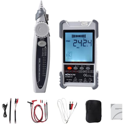 KKMoon KKM618 Handheld Draagbare Kabeltester met LCD-scherm Analoog Digitaal Zoeken POE Test Kabel KKM618