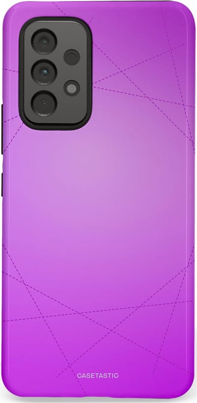 Casetastic Hoesje Geschikt voor Samsung A53 - Stijlvolle Beschermende Duo-layer Case - Emily in het paars