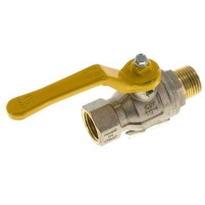 Buiten x Binnendraad R/Rp 1/2 inch Gas 2-Weg Messing Kogelkraan - BL2BN-M-GA-MF-012