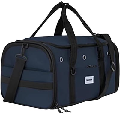 Reismand voor huisdieren - Katten draagtas - Veilig reizen - Ventilatie en privacy - 43 x 28 x 25 cm