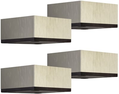 4x meubelpoten MOTEL 65 x 65 mm hoogte 35 mm RVS-look van SOTECH